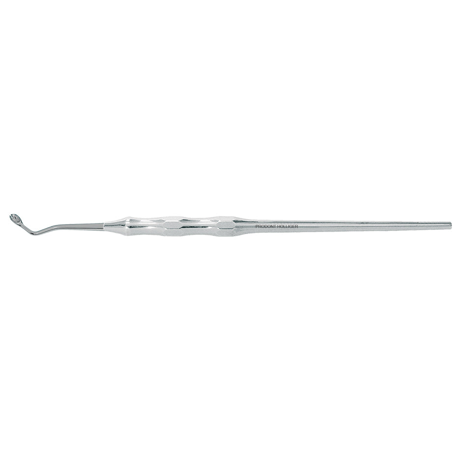 CURETTE CHOMPRET pour tissus inflammatoires, contre-coudée à droite, 3,2mm