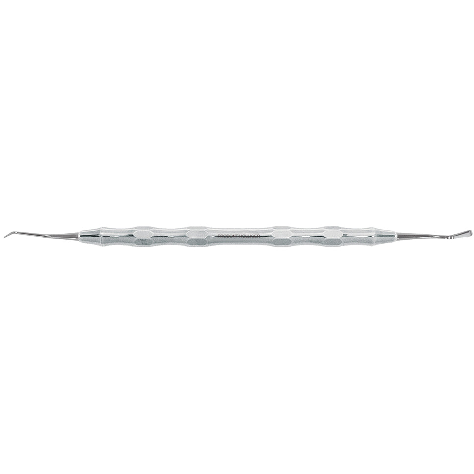 Instrument double pour retraction gingivale avec crantage design
