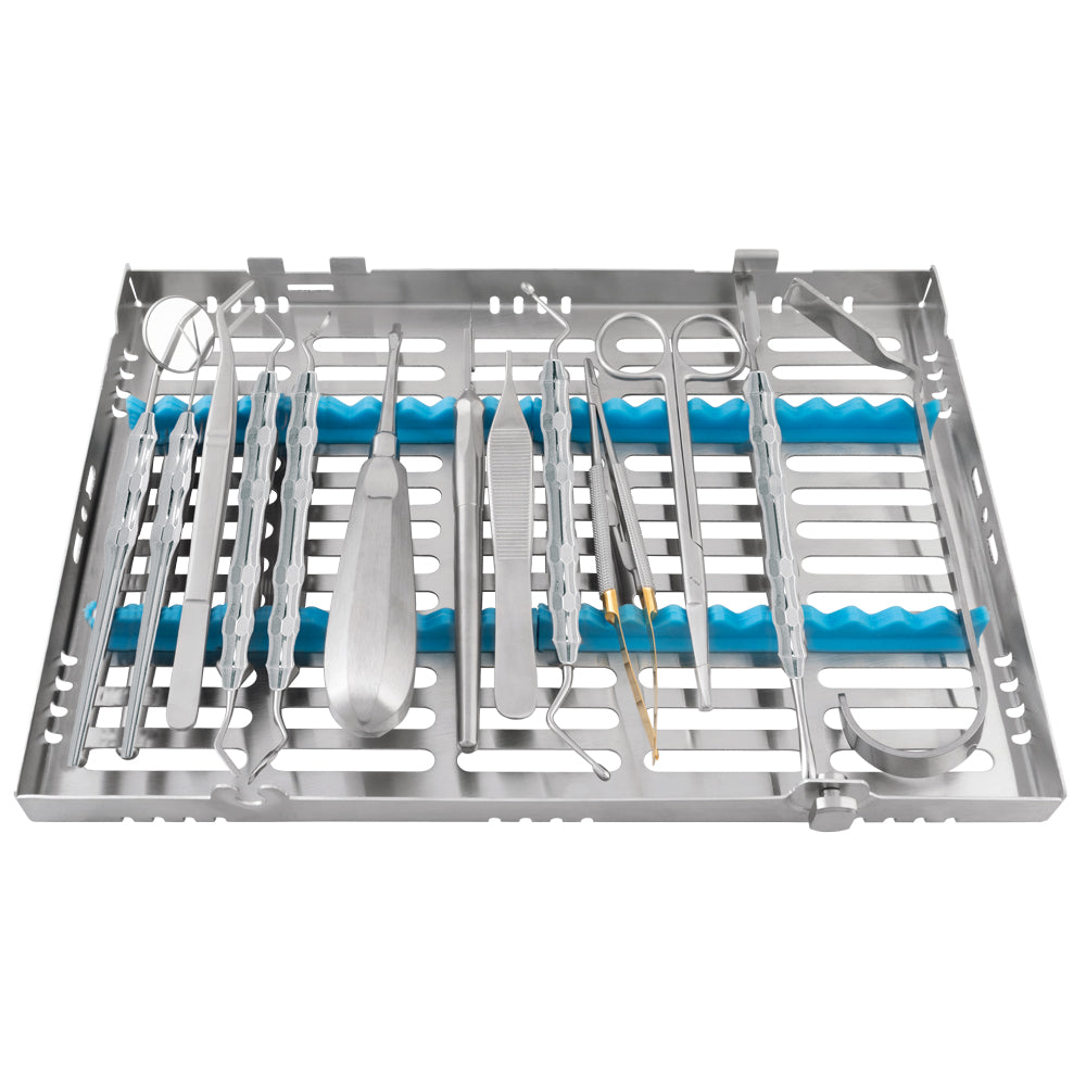 Spezial-Set Chirurgie/Implantologie 13 Instrumente Design + Kassette gratis 360D