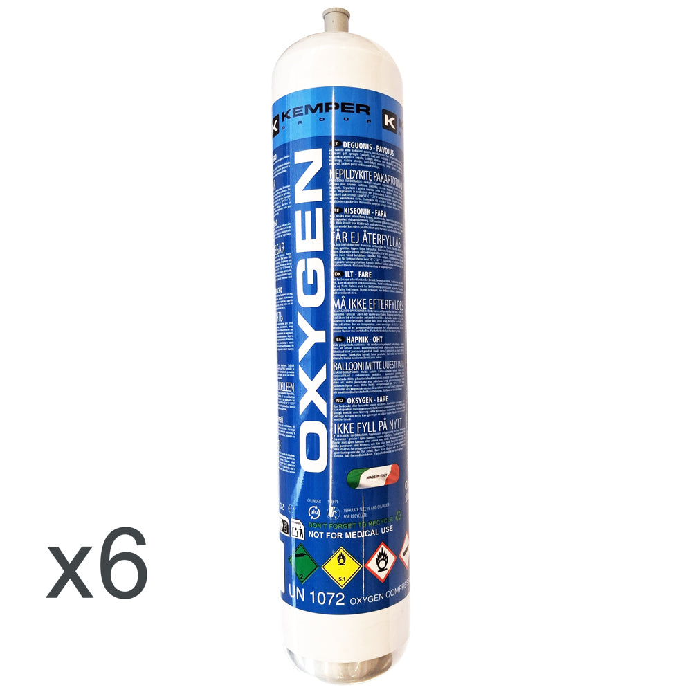 Sauerstoffkartusche 1l (Karton à 6 Stück) FU47/1605